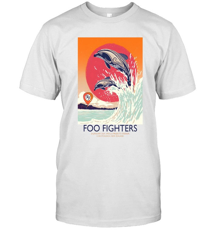 Foo Fighters Tour in Christchurch, New Zealand Jan 24 2024 Tee