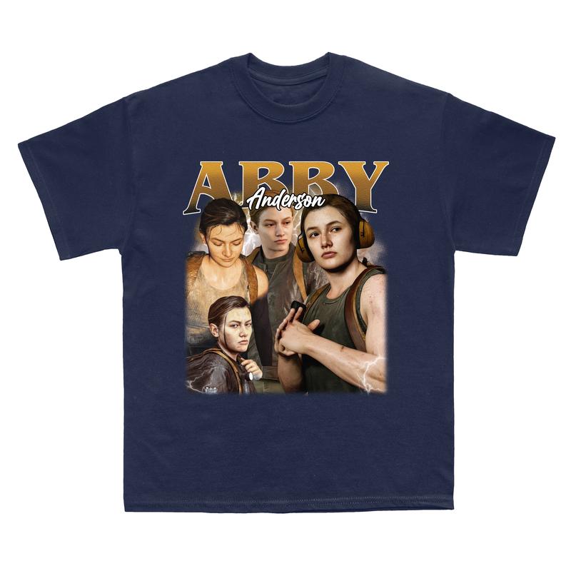 Abby Anderson The Last Of Us Vintage T-Shirt, TLOU Game Shirt, Gift For Movies Lovers Casual Clothing Fabric Menswear Top Fleece