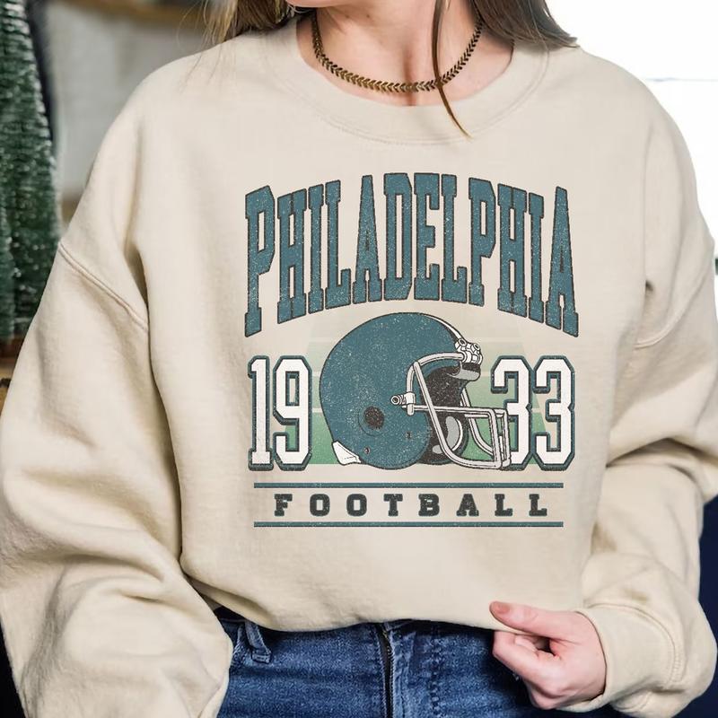 Vintage Philadelphia Football Sweatshirt, Vintage Philadelphia Football Sweatshirt for Sports Fans Unisex, Gift For Fan