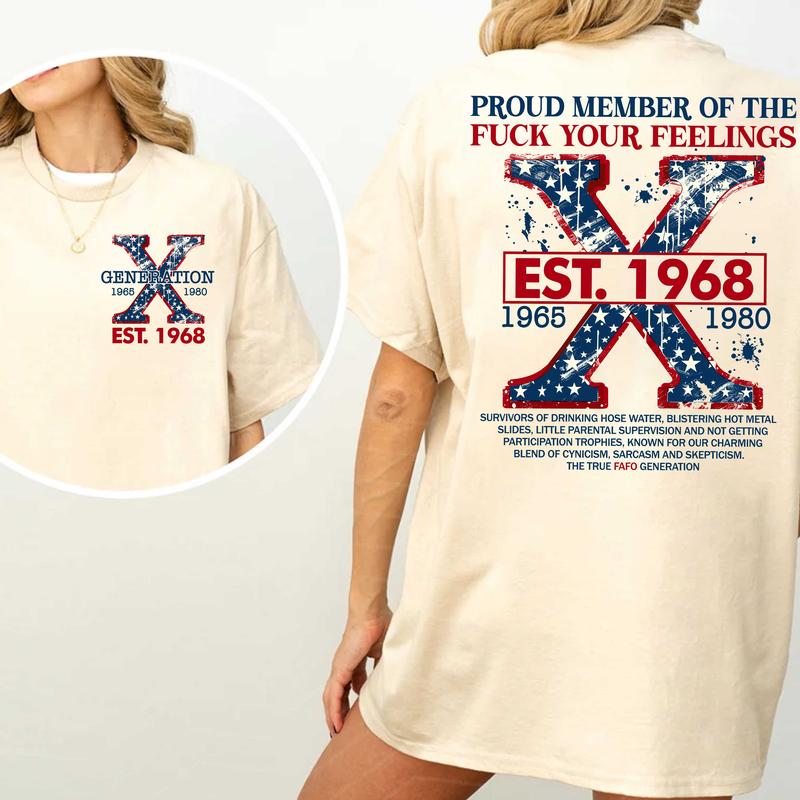 Gen X Custom Shirt: Raised On Hose Water & Neglect T-Shirt, Funny Vintage Inspired GenX Humor Tee