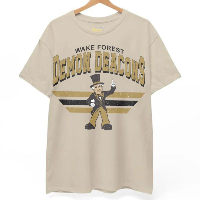 Wake Forest Demon Deacons Vintage NCAA Sweatshirt, University Sport Shirt, Classic Gift for Football Fans, Cotton, Unisex Comfort Hoodie Collection