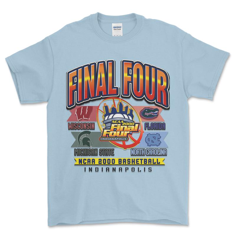 2000 NCAA Final Four Indianapolis T-Shirt, graphic vintage sports tees for men