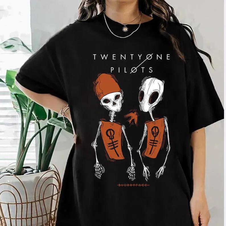 Retro Twenty One Pilots Unisex T-shirt, Twenty One Pilots Tour Clancy T-shirt Gift For Fans Hoodie Sweatshirt (Image 1)