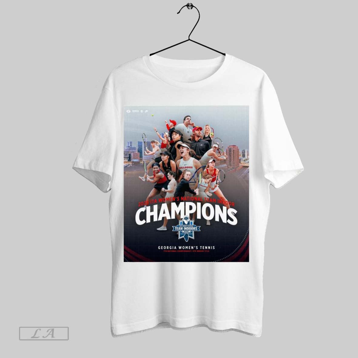 Top Poster Uga Womens Tennis 7th National Championship 2025 Ita Womens National Team Indoor Champions Sweatshirt T Shirt...