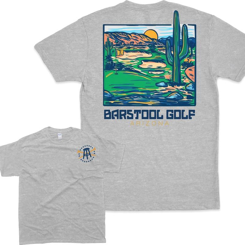 Vintage Barstool Golf Arizona Tee Unisex T-shirt - 2 Side T-shirt For Men For Women In Summer