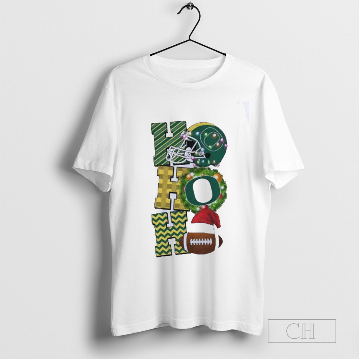 Oregon Ducks Football Ho Ho Ho Christmas Game Day Shirt