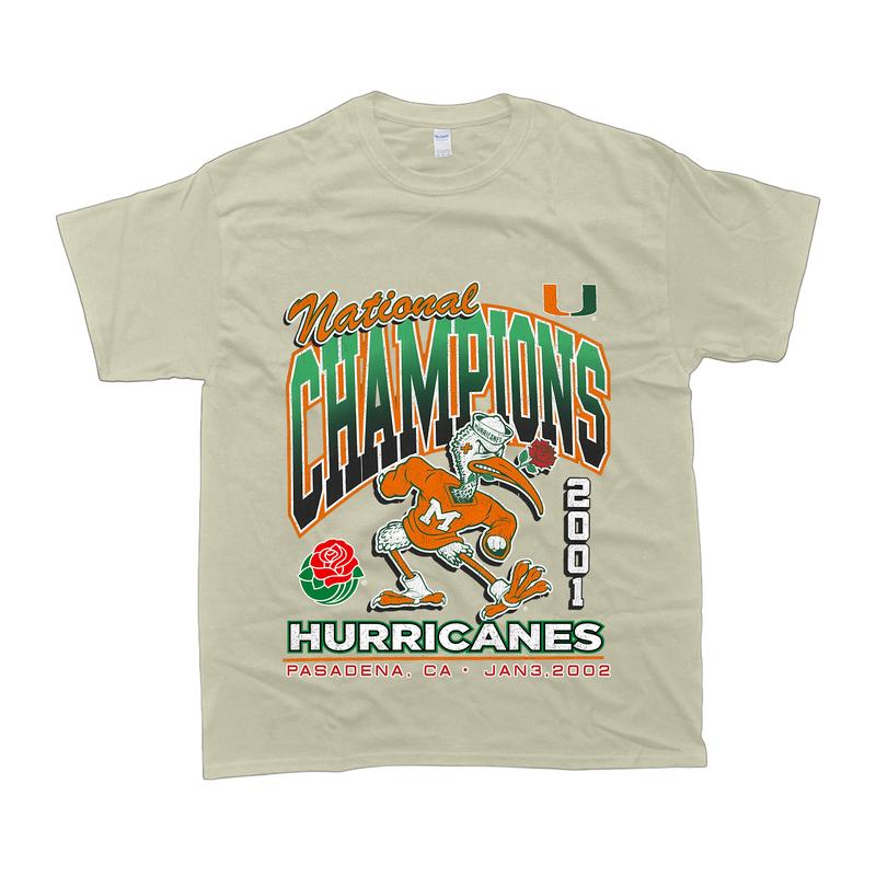 Miami Hurricanes Locker Vintage Tubular Tee Menswear Top