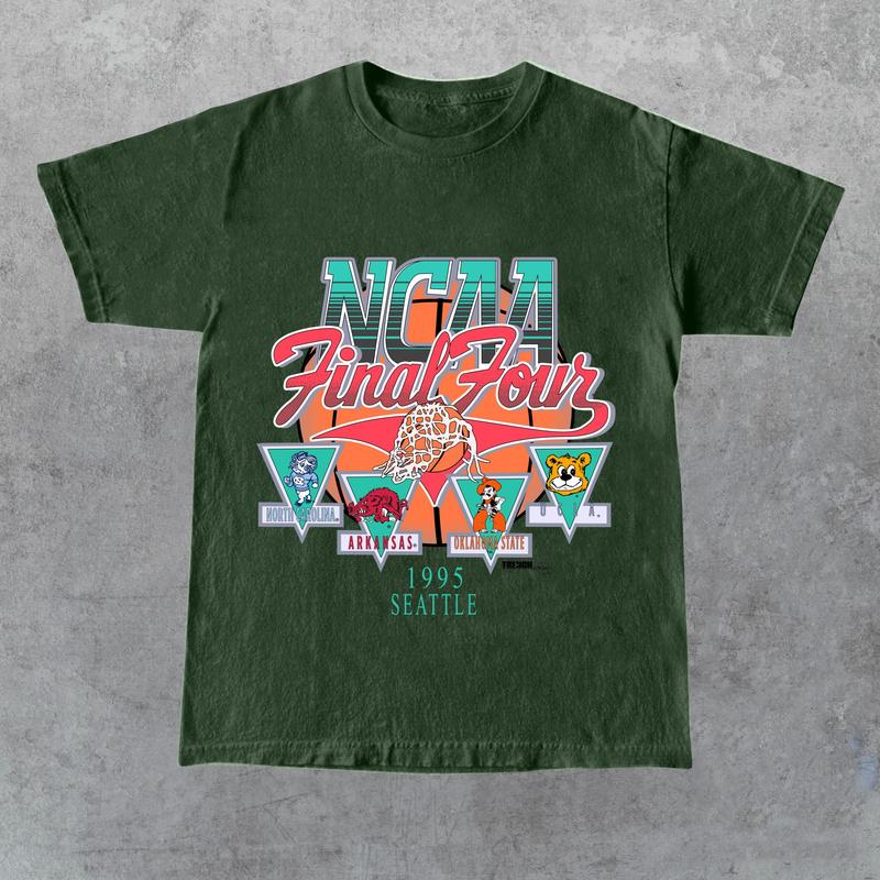1995 NCAA Final Four Official Game Shirt, graphic vintage sports tees summer shirts for men, Gift for Her, Gift for Him, Gift for Friend