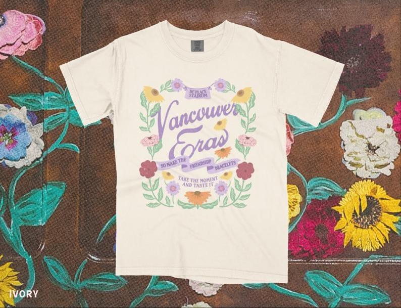 Vancouver Tour Floral Surprise Song Piano Shirts, Piano Flower Pattern Sweatshirt, Vintage Floral Hoodie Gifts for Fans