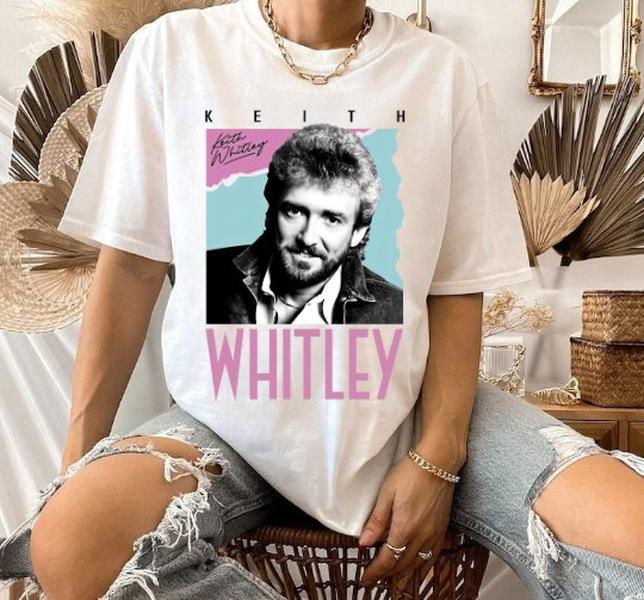 Vintage Keith Whitley Country Music 80s Retro Style T-Shirt Basic Graphic