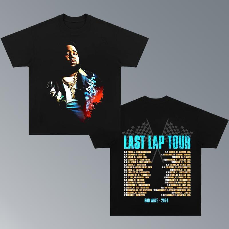 Rod Wave Last Lap Tour Shirt, Rod Wave Last Lap 2024 Tour Music Tee Graphic T-Shirt, Rapper Shirt Rap Tee, Vintage Y2K, Hoodie, Sweatshirt