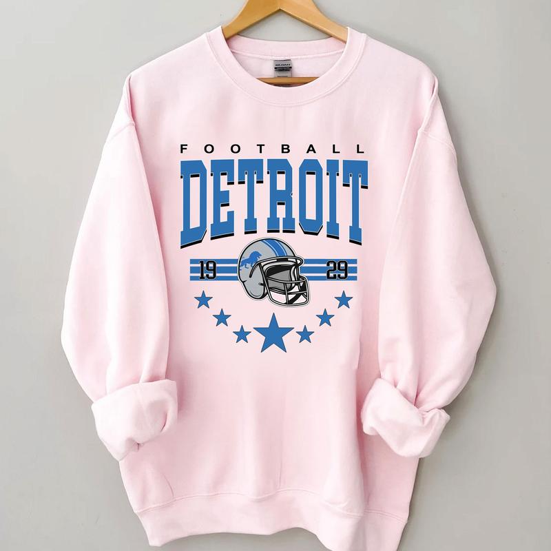 Detroit Football Sweatshirt, Vintage Style Detroit Football shirt, Game Day Pullover, Sunday Football