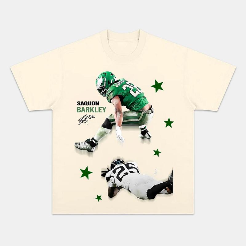 Saquon Barkley T-Shirt, Vintage Saquon Barkley Shirt, American Football Merch, Football Team, Perfect for Fans of New York, Gildan Full Size Color