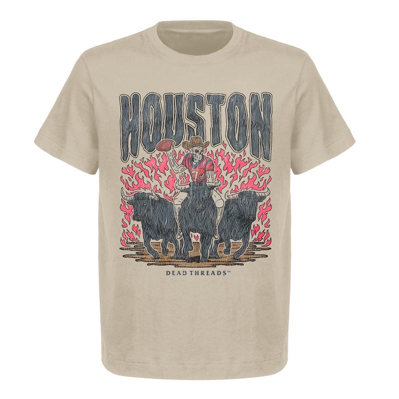 Vintage Houston Football Graphic T-Shirt  Gildan 5000 Heavy Cotton  Unisex Fit  Perfect for American Football Fans