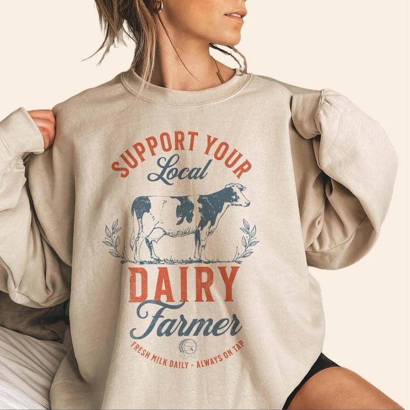 Eat Local Breastfeeding Sweatshirt Breastmilk Sweater Moms Milk Crewneck Moms Boobery Jumper Baby Shower Gift... (Image 1)