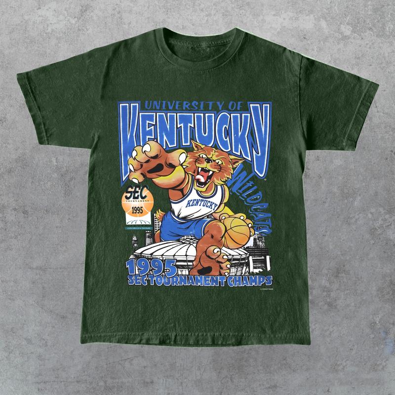 Vintage 1995 Kentucky Wildcats T-Shirt Classic Cotton, Full Color T-Shirt, Unisex T-Shirt, For Men, For Women, Gift for Her, Gift for Him, Gift for Fr