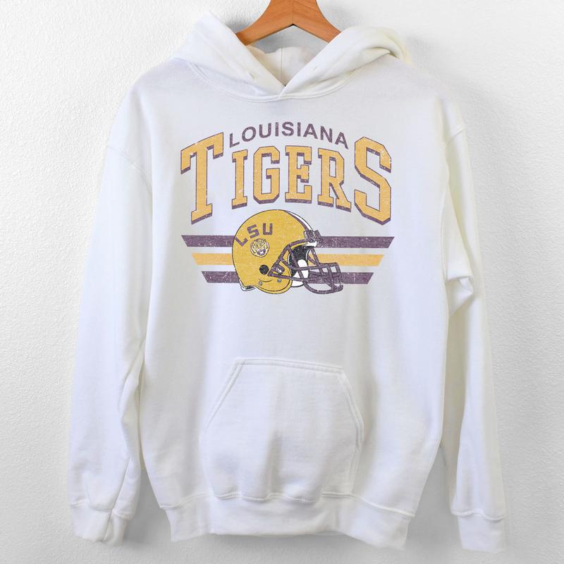 11. LSU Tigers Vintage NCAA Sportswear Sweatshirt, University Louisiana State Authentic Shirt Gift for Football Fans