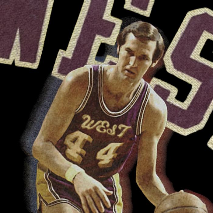 Jerry West Tribute T-Shirt The Logo Basketball Custom Fan Made Art Vintage Design Graphic Tee