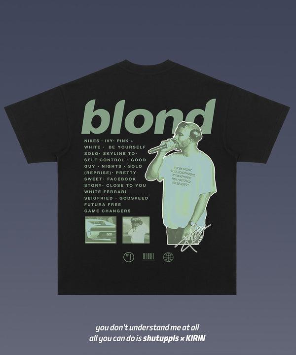 Frank Blond Ocean 2 Sides Short Sleeve Tee Cotton Vintage Shirt To Match Sneaker Hiphop Clothing Rapper Merch Shirt, Hiphop Tour Concert 2024, Gift For Fan Y2K Aesthetic Hoodie Sweatshirt