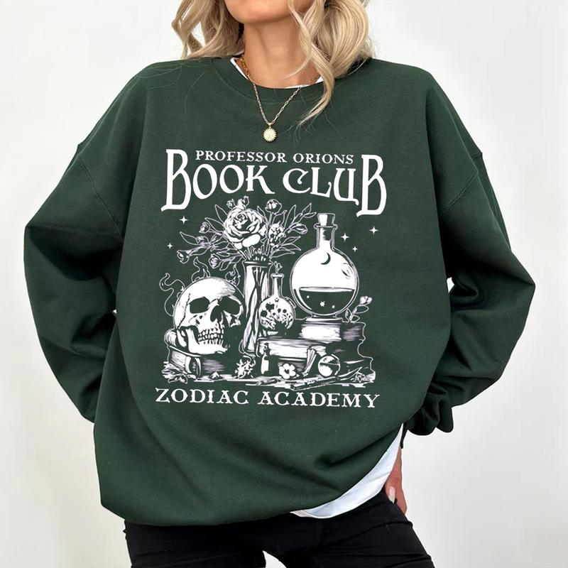 Professor Orions Book Club Zodiac Academy Sweatshirt, Bookish Merch, Booktok Shirt, Gift for Book Lover,... (Image 2)