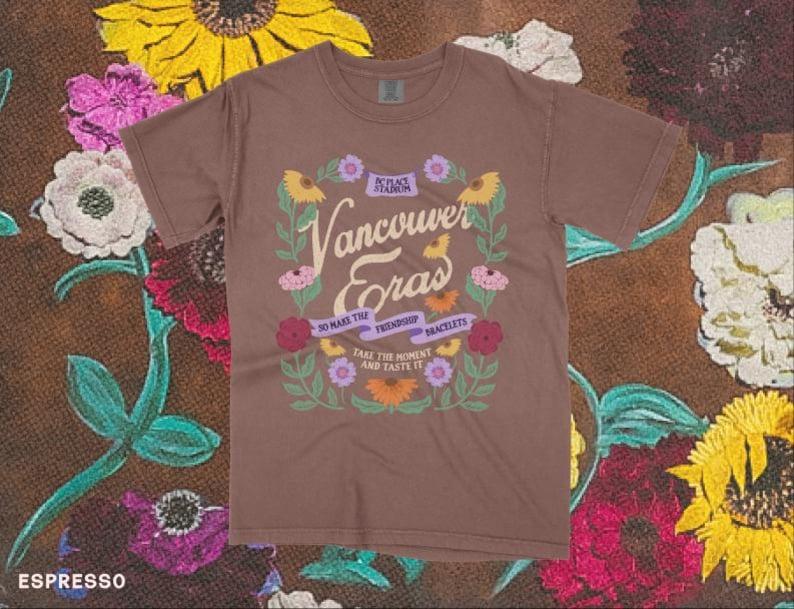 Vancouver Tour Floral Surprise Song Piano Shirts, Piano Flower Pattern Sweatshirt, Vintage Floral Hoodie Gifts for Fans