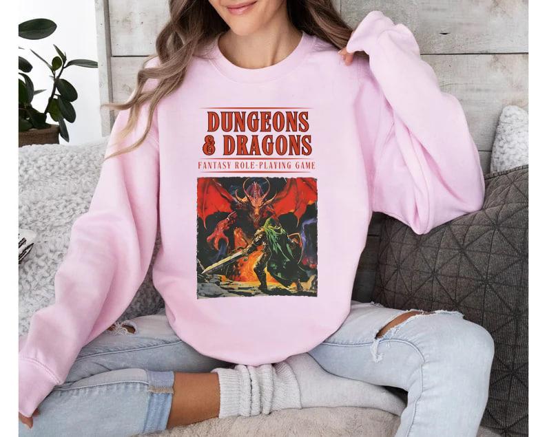 Dungeons and Dragons Vintage Inspired Sweatshirt, Vintage Dungeons and Dragons 1974 shirt, DnD shirt, Dungeon Master shirt, DnD gift shirt