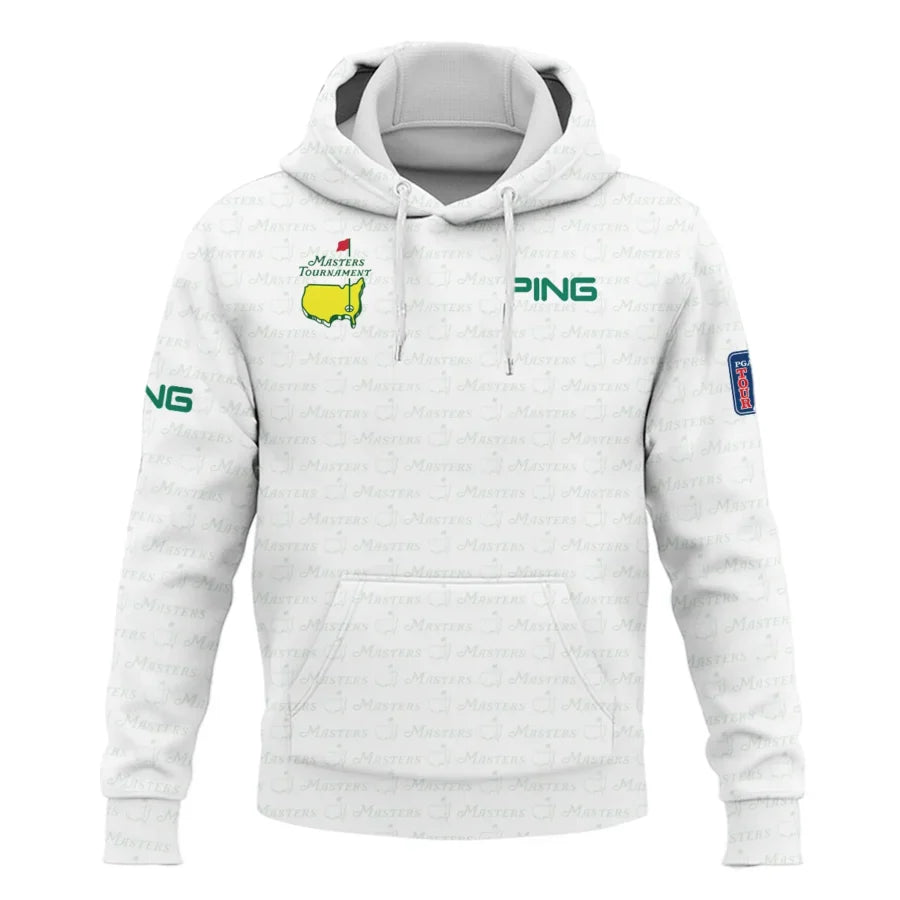 Golf Pattern Masters Tournament Ping Hoodie Shirt White And Green Color Golf Sports All Over Print H