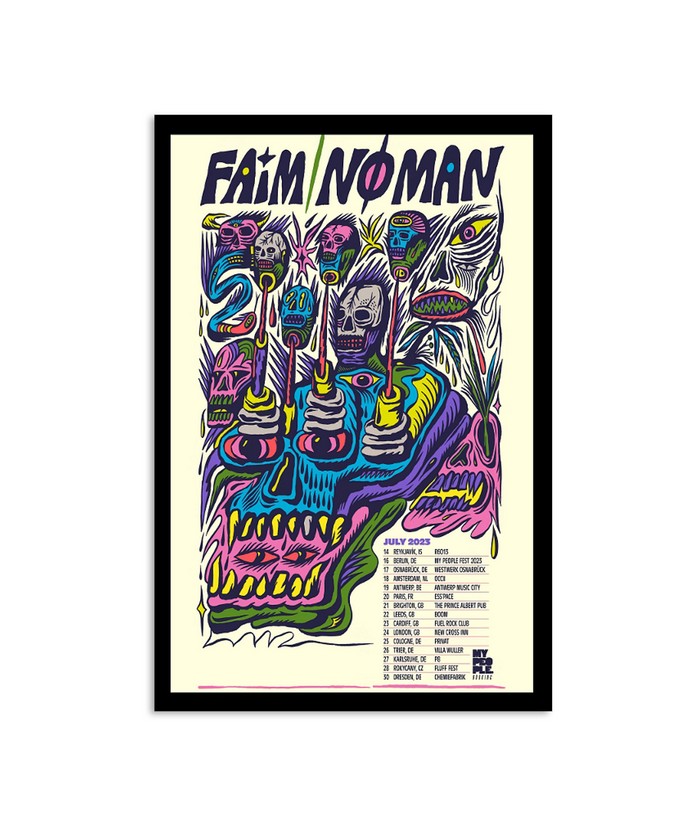 Faim & Noman July 2023 Summer Tour Poster