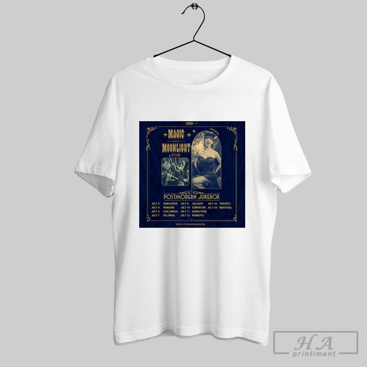 Original Magic And Moonlight Tour Postmodern Jukebox Shirt