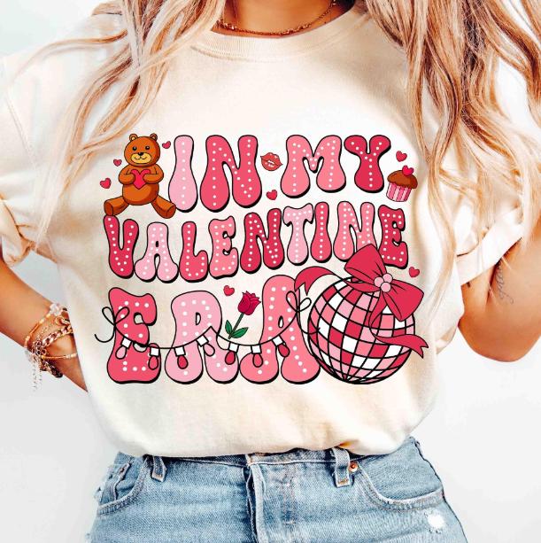 In My Valentine Era TshirtSweatshirtHoodie, Retro Valentine tshirt, Vintage Valentine Fan Shirt