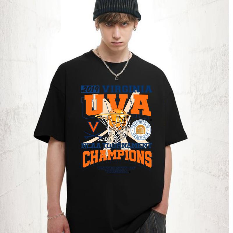 NCAA 2019 UVA Tournament Virginia T-Shirt Unisex Menswear Casual Soft new jersey
