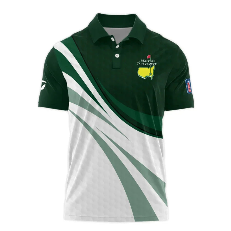 Golf Sport Masters Tournament Taylor Made Polo Shirt Green Color Sports Golf Ball Pattern All Over P