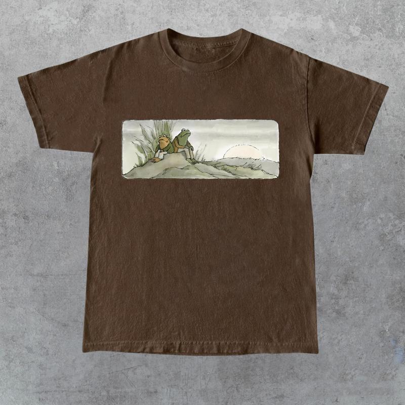 Toad 90s Vintage Graphic Shirt, Retro Sad Frog Tee, Nature Shirt, Funny T-Shirt, Book Lovers Shirt, Vintage Unisex  Cotton Tee