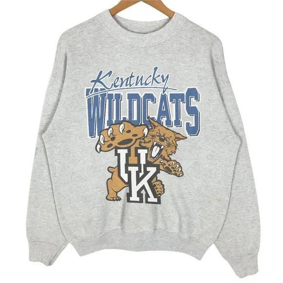Unisex Vintage 90s NCAA University of Kentucky Wildcats Logo Retro 90s t-shirt, sweatshirt, hoodie Cotton Menswear