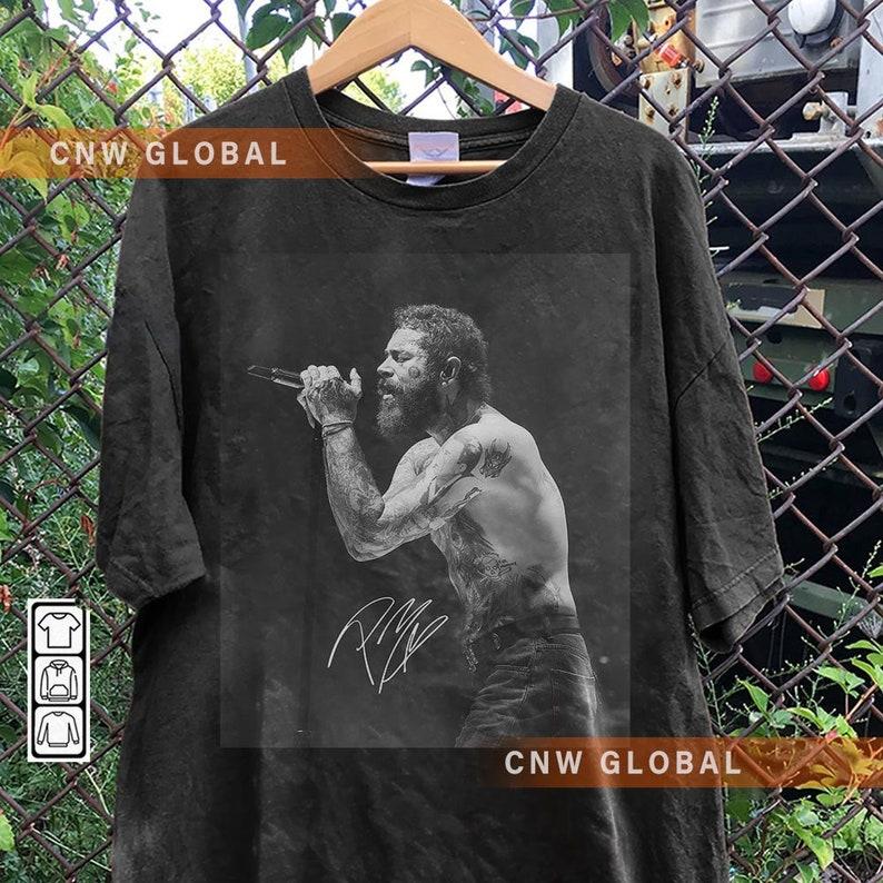 Post Malone Music Rap Vintage Graphic Shirt, If Y'all Weren't Here I'd Be Crying Tour 2023 v2,  Bootleg Inspired  Concert Fan Gift 2507TP - Unisex T-S