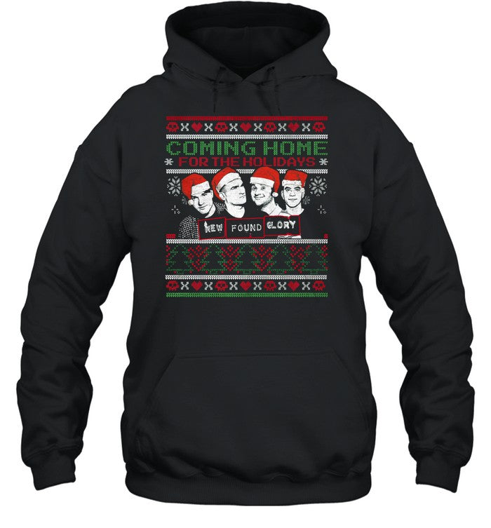 Limited New Found Glory Band Ugly Holiday Pullover Hoodie