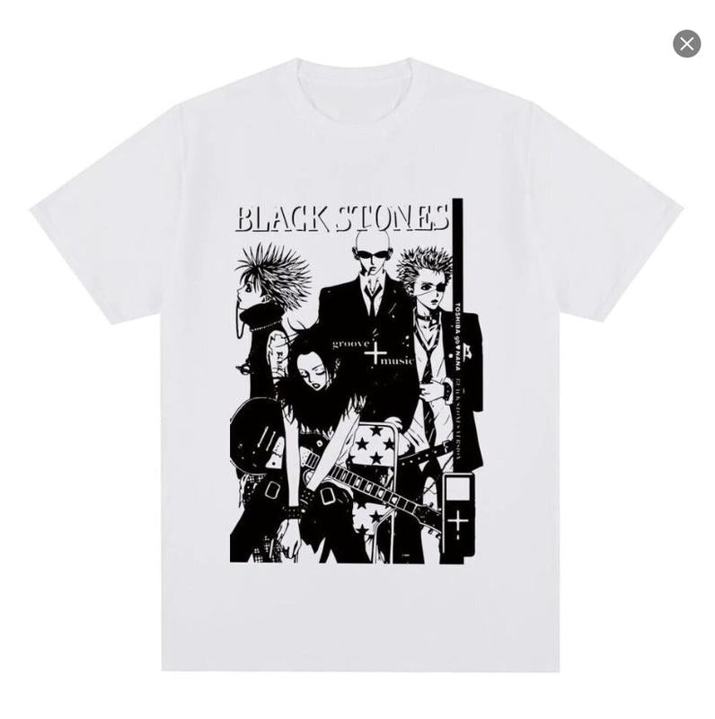 Black Stones T shirt Anime y2k 2000s Manga , Vintage unisex shirt