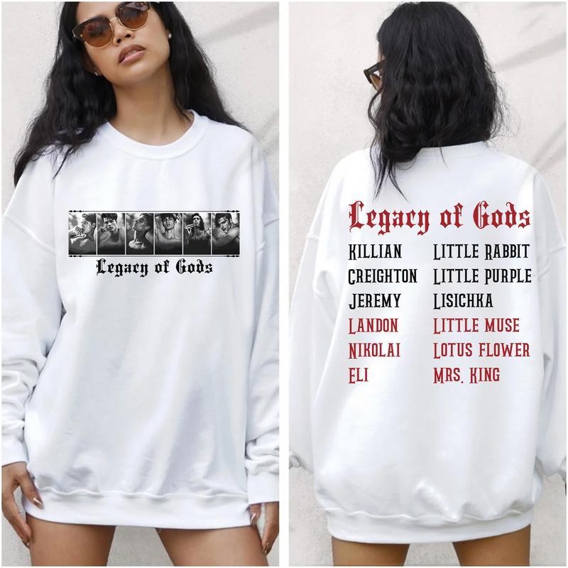 Legacy of Gods Series Book Sweatshirt, Killian, Creighton, Jeremy, Landon, Nikolai, Eli, Dark Romance Smutty... (Image 4)
