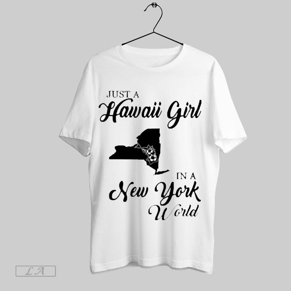 Top Just A Hawaii Girl In A New York World 2025 Unisex Sweatshirt T Shirt Hoodie | TeeSparky.com