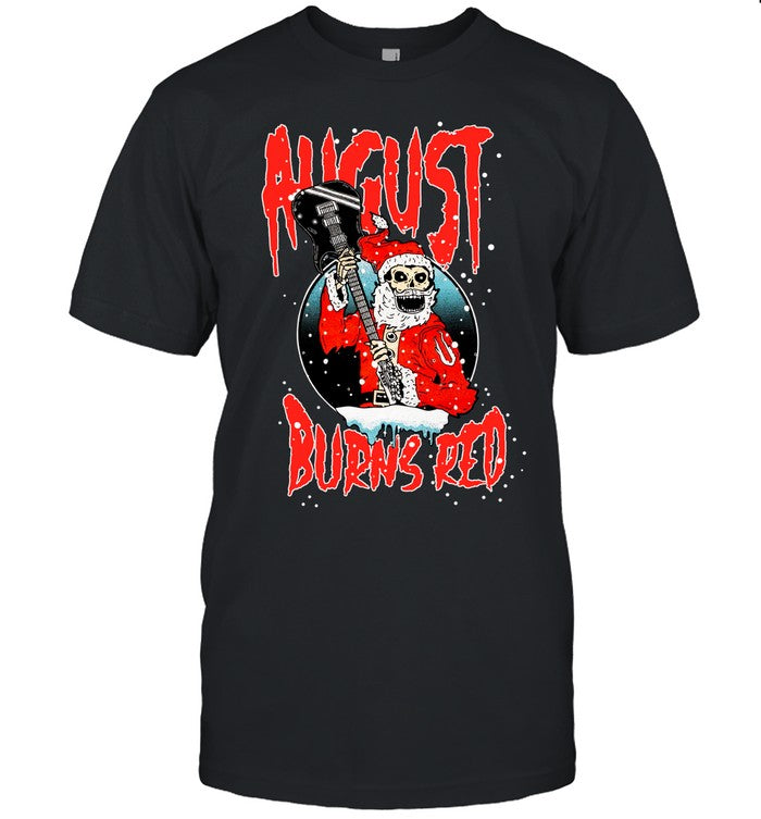 August Burns Red Holidays Santa Black T Shirt 2024