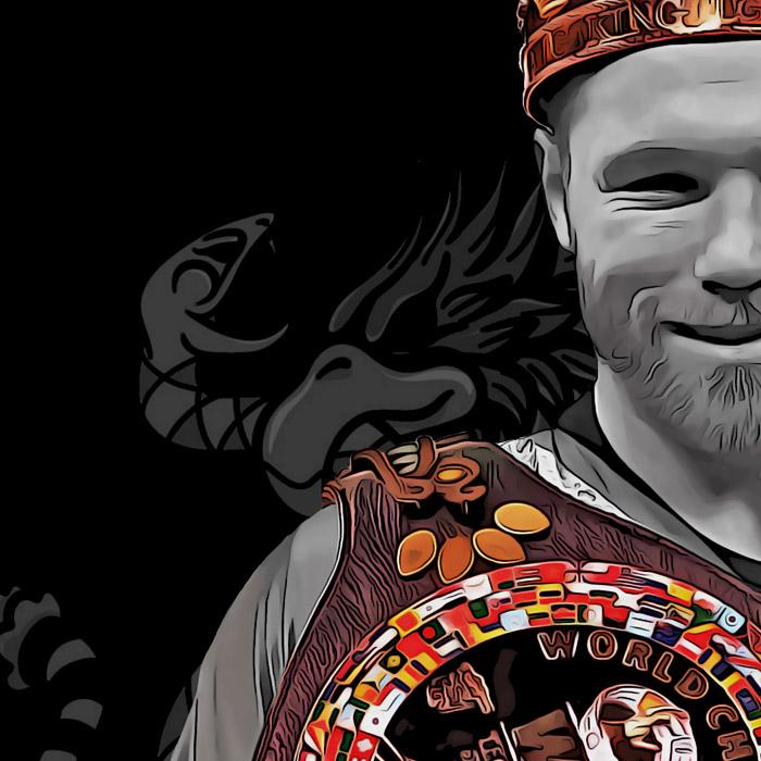 Canelo Alvarez Undisputed King Mexico Goat Saul Alvarez Boxing Vintage Style Graphic Design T-Shirt Cotton Menswear