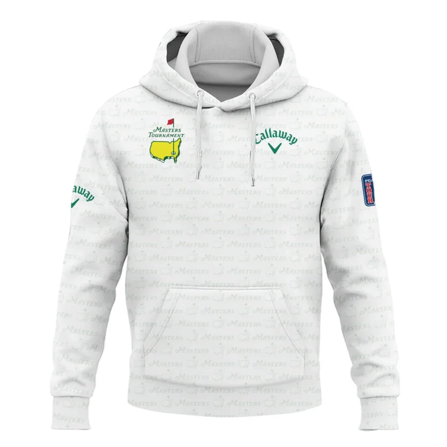 Golf Pattern Masters Tournament Callaway Hoodie Shirt White And Green Color Golf Sports All Over Pri