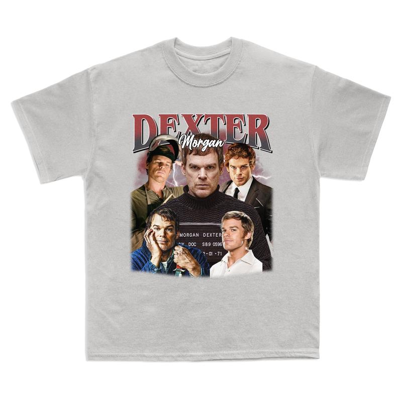 Vintage Dexter Morgan T-Shirt, Apparel for Women, Casual Fit Fabric Top, Ideal Gift for Movies Lovers - Fleece, Womenswear