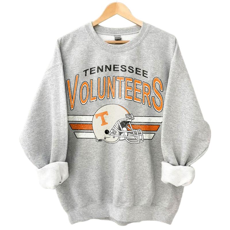Tennessee Volunteers Vintage NCAA Sweatshirt, University Sport Shirt, Classic Gift for Fans, Unisex Cotton Comfort, Casual Style, Football Wear