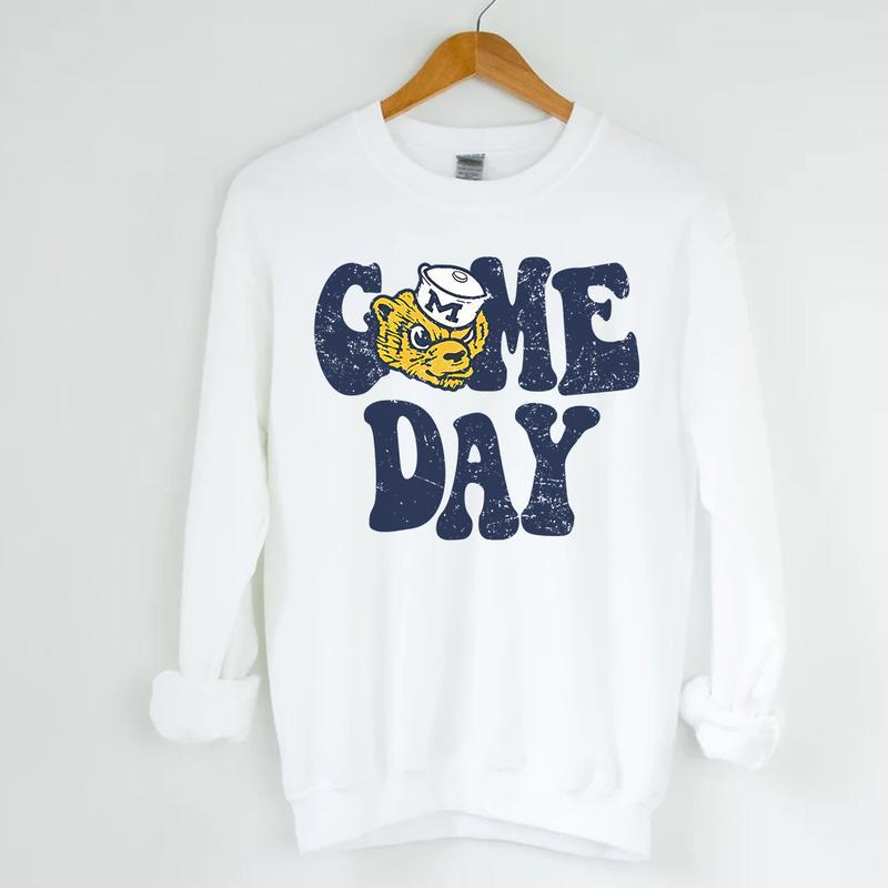 Vintage All Teams Game Day NCAA Sweatshirt White Sport Sweatshirt Gifts For NCAA Fan Ohio State Buckeyes Georgia Bulldogs Michigan Wolverines Auburn Tigers Notre Dame Tennessee Alabama LSU Tigers Nebr ...