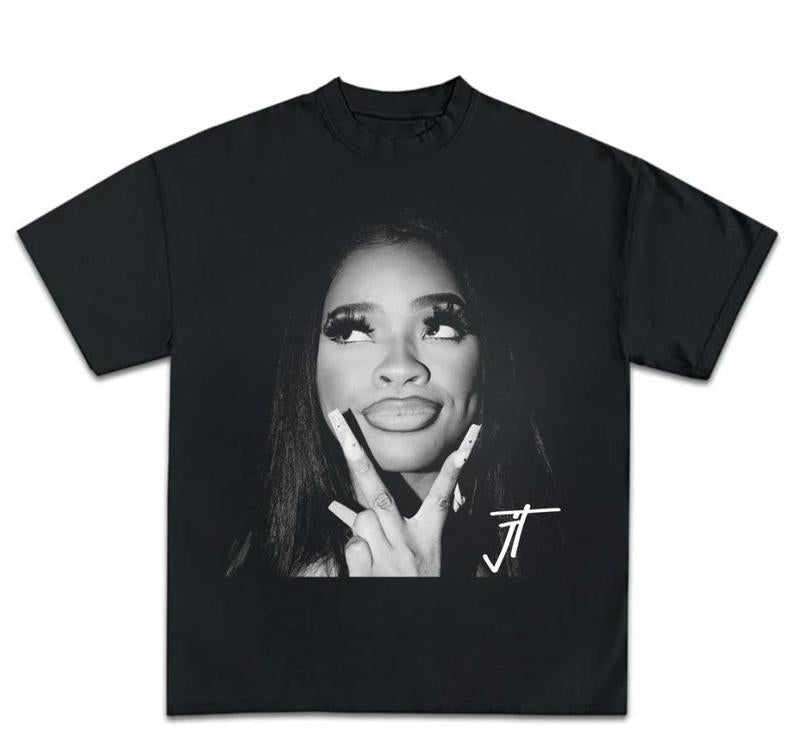 JT Signature Graphic Tee, 90s Vintage Bootleg Unisex Rap T-Shirt, Gift for Women & Men, Stylish Casual Fashion Graphic Shirt