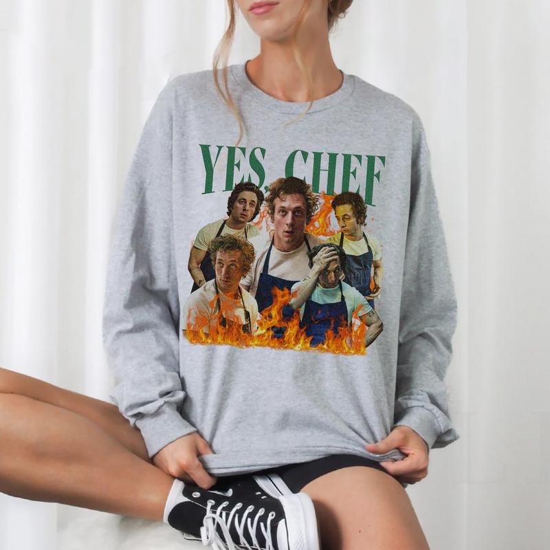 Vintage Yes Chef Shirt Retro Yes Chef Jeremy Allen White Shirt, Vintage Jeremy Allen White The Bear Cotton Fabric