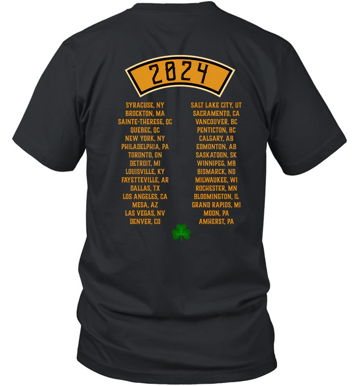 Dropkick Murphys Tiger Fall 2024 Tour Concert T Shirt