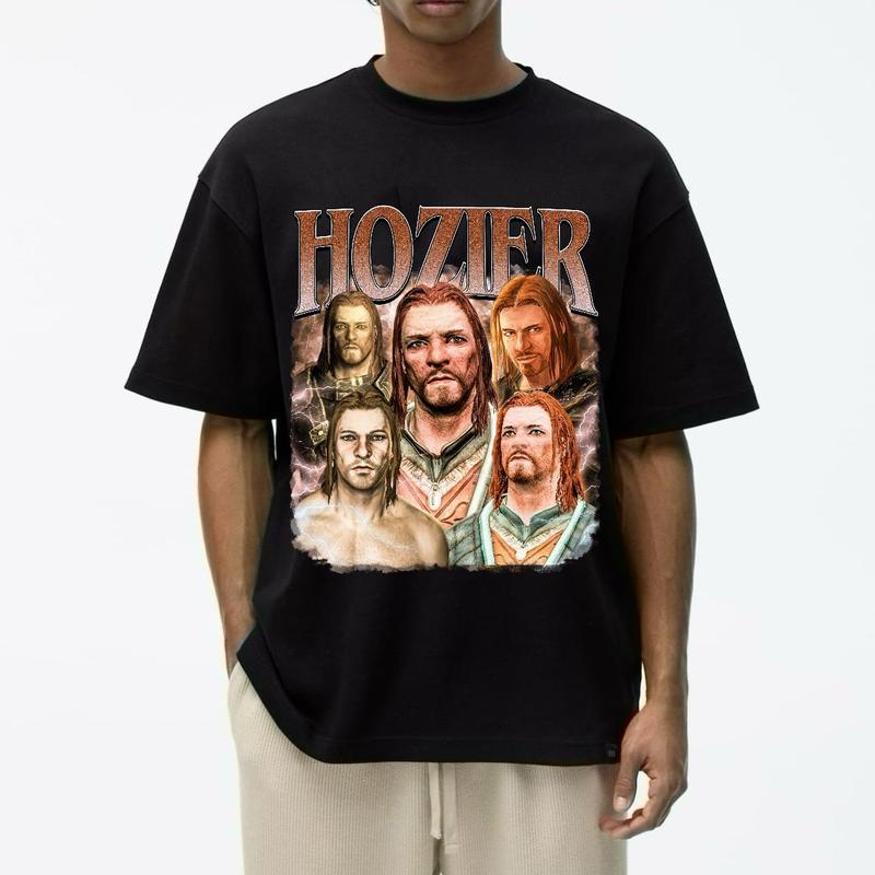 Brynjolf Skyrim Hozier Vintage Shirt Cotton Top Unisex t-shirt crewneck