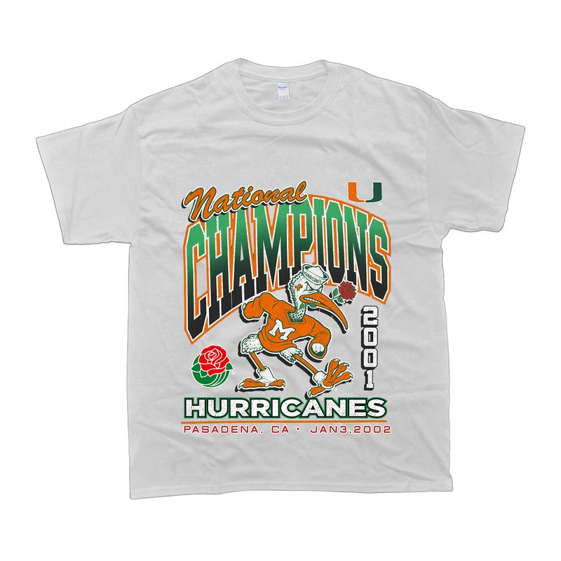 Miami Hurricanes Locker Vintage Tubular Tee Menswear Top
